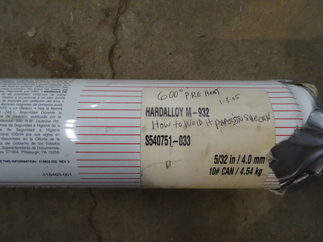 lot 91 image: McKay 532 Hard Alloy M-932 Welding