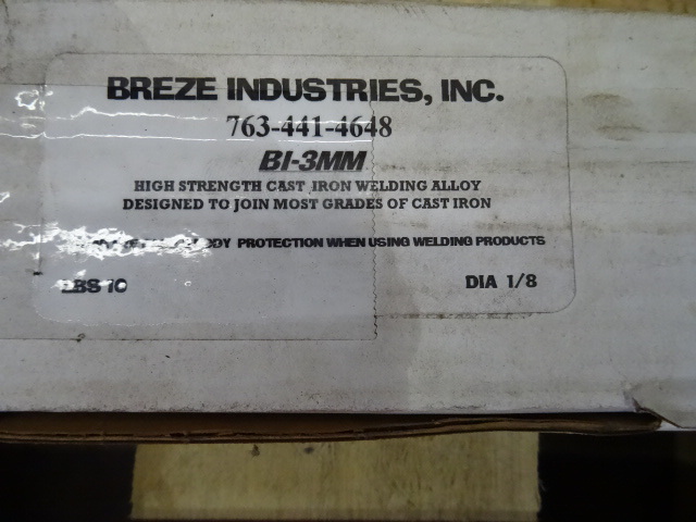 lot 100 image: Breze Ind.B1-3MM 18 Cast iron Welding Rod