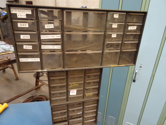 lot 109 image: 3 Hardware Bins