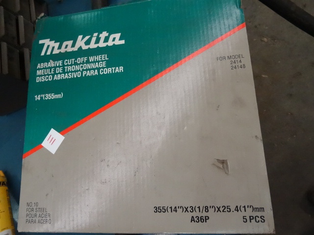 lot 111 image: Makita 14 Abrasive Cut Off Wheels