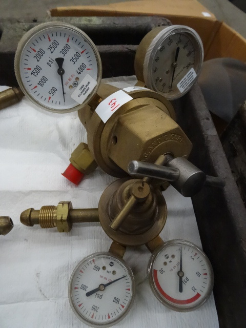 lot 143 image: 2 Acetylene Gauges