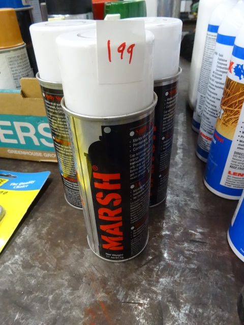 lot 199 image: 3 Cans of Marsh Spray Stencil Ink