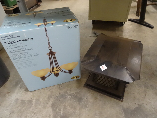 lot 379 image: Metal Chimney Stack Cover New,