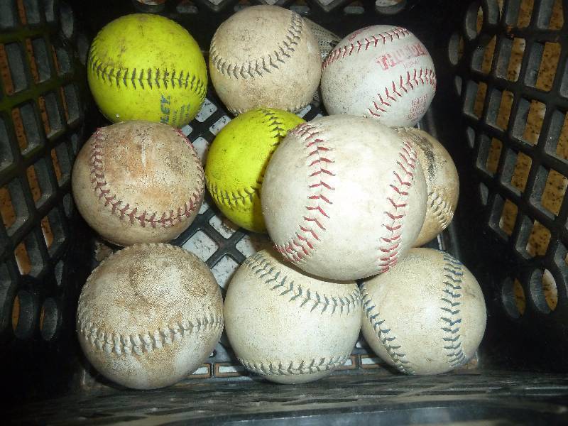Crate of Softballs