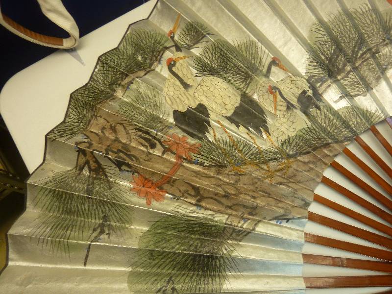 Vintage Hand Painted Fan