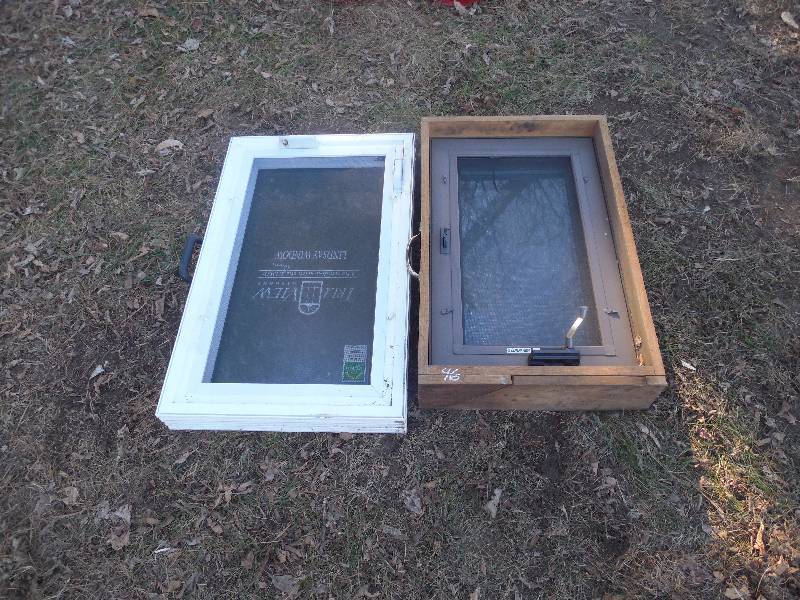 lot 46 image: TWO SMALL WINDOWS