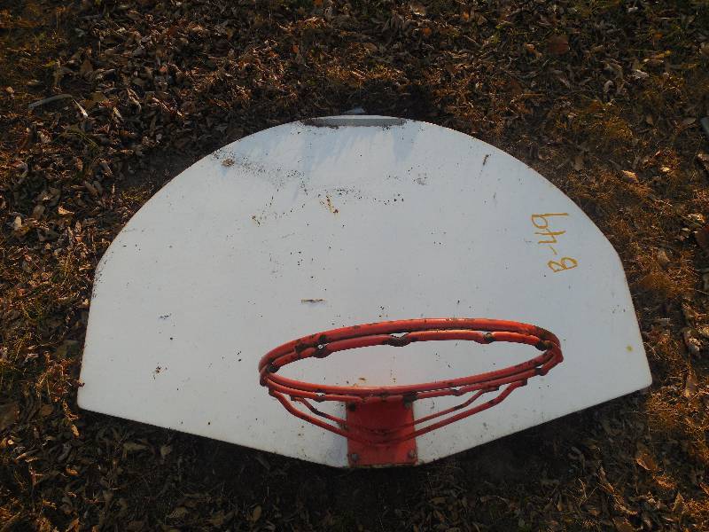 lot 167 image: BASKETBALL BACKBOARD AND RIM
