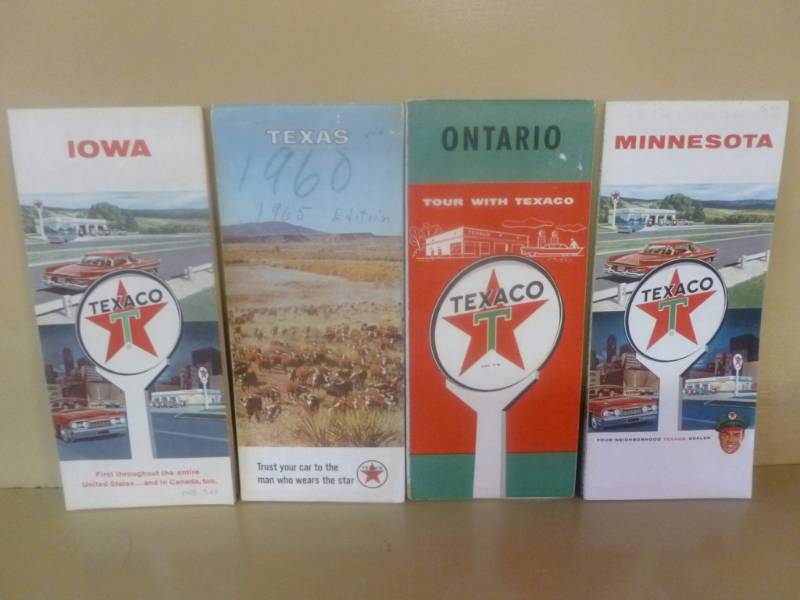 lot 291 image: Vintage Texaco Road Maps
