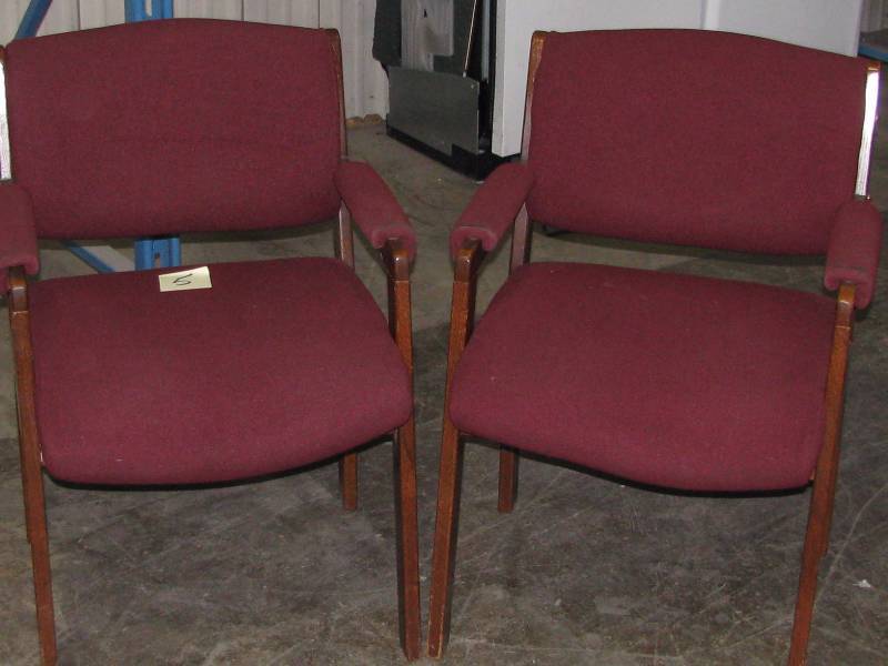 Maroon Fabric Chairs