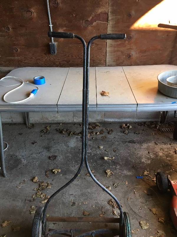 lot 23 image: VINTAGE REEL MOWER