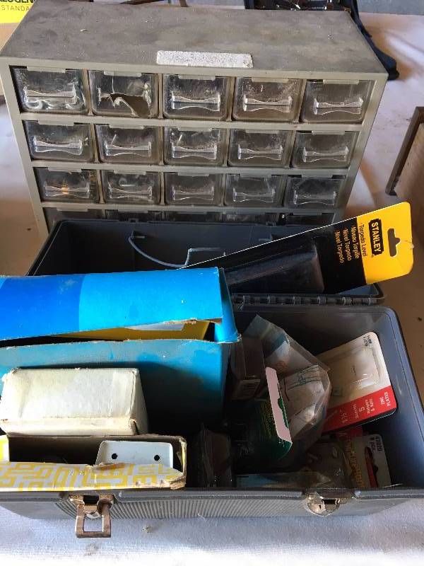 lot 37 image: TOOLS AND STORAGE CONTAINER
