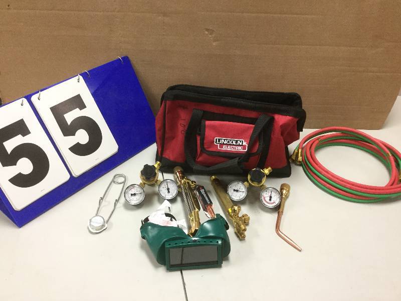 lot 55 image: Lincoln Electric Cut Welder Kit open box stock and actual photos used to display item