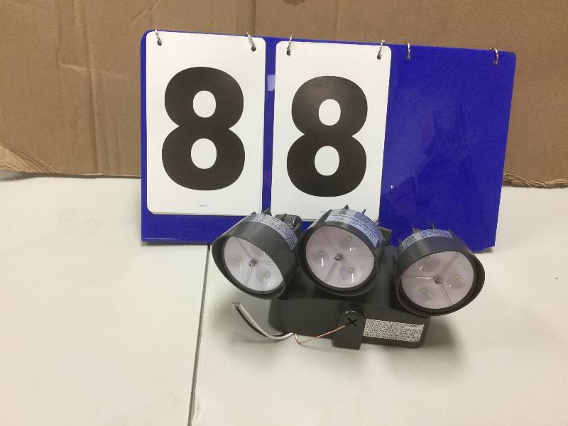lot 88 image: Lithonia Lighting Bronze Outdoor LED Wall-Mount Flood Light with Photocell