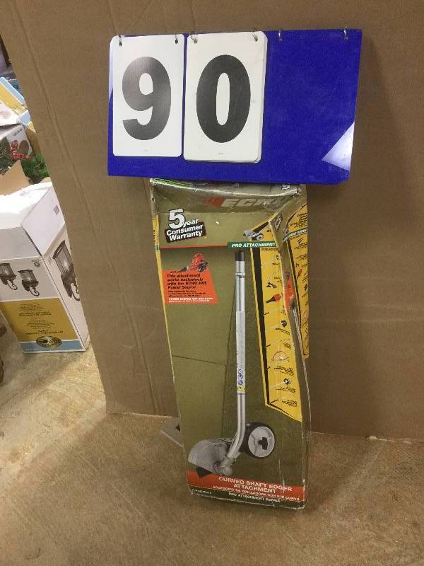 lot 90 image: ECHO PAS Edger Attachment open box stock and actual photos used to display item