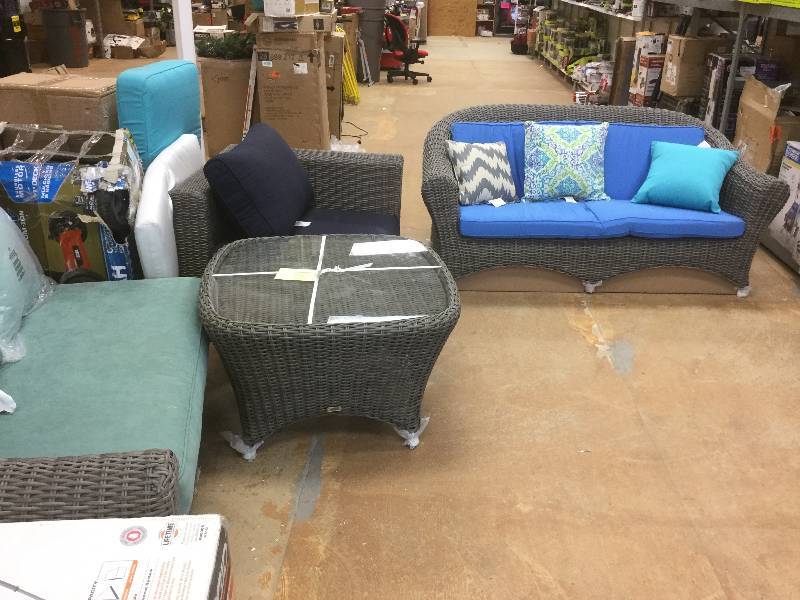 lot 106 image: Set of 4 pc of patio set items are display modell to the store