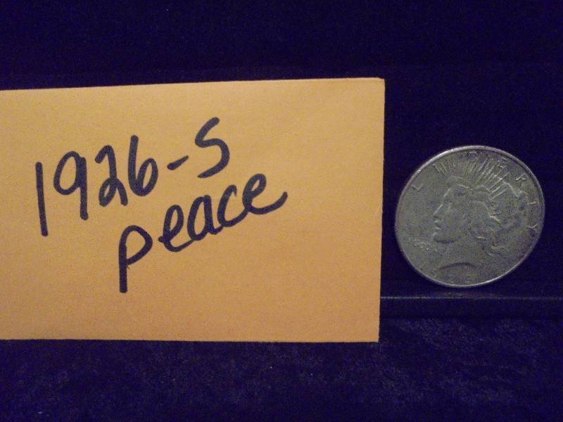 1926-S Peace Silver Dollar, 90% Silver
