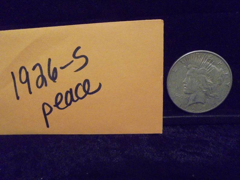 1926-S Peace Silver Dollar, 90% Silver