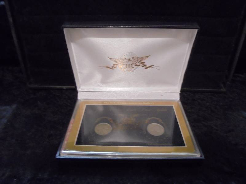 1938 Great American Double Dated Nickels in Display