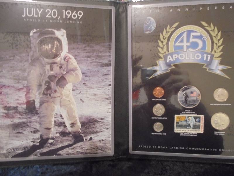 Apollo 11 Moon Landing Anniversary Coins in Portfolio