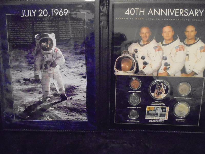 Apollo 11 Moon Landing Anniversary Coins in Portfolio