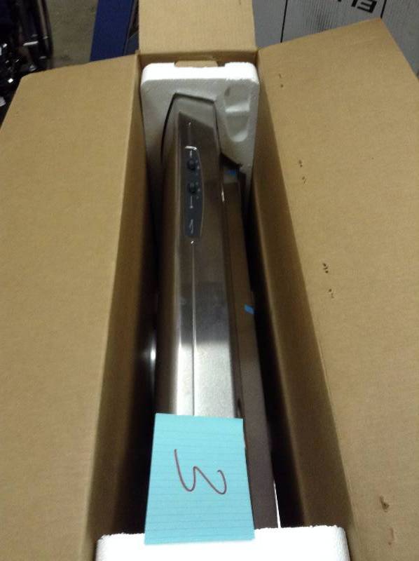 lot 3 image: Broan Better 36 Stainless Steel Range Hood QS136SS Never Used