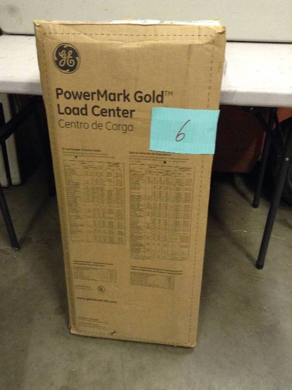 lot 6 image: PowerMark Gold 200-Amp 32-Space 40-Circuit Indoor Main Lug Value Kit Includes Select Circuit Breaker Never used stock and actual pictures used to display Item