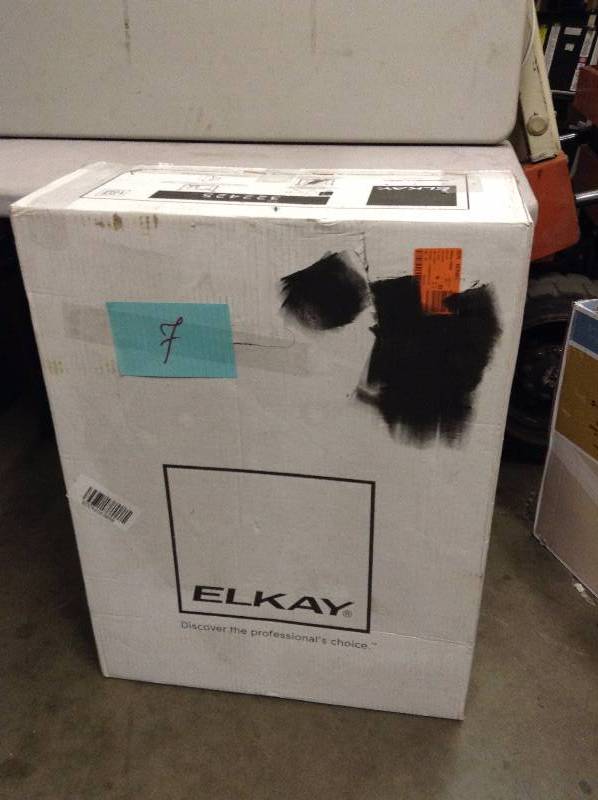 lot 7 image: Elkay Kitchen Signature Plus Dual Mount Stainless Steel 25 in. 4-Hole Single Bow