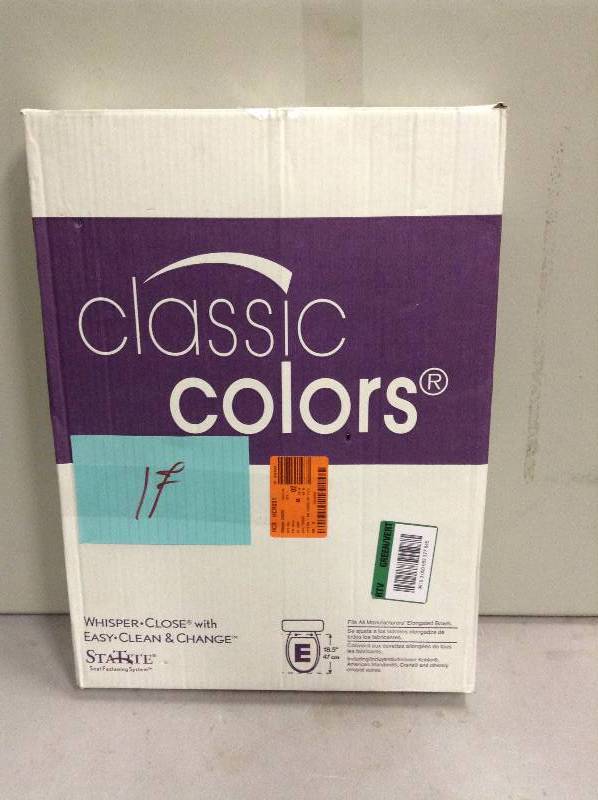 lot 17 image: Classic Colors Toilet seat Whisper Close with easy clean and change New