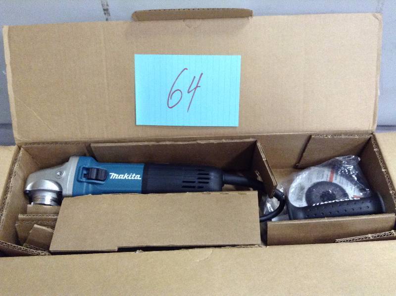 lot 64 image: Makita 12 Amp 4-12 in. SJS II High-Power Angle Grinder model GA4542C Never used