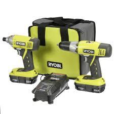 lot 112 image: Ryobi 18V Lithium Ion DrillDriver And Impact Driver Kit Never used