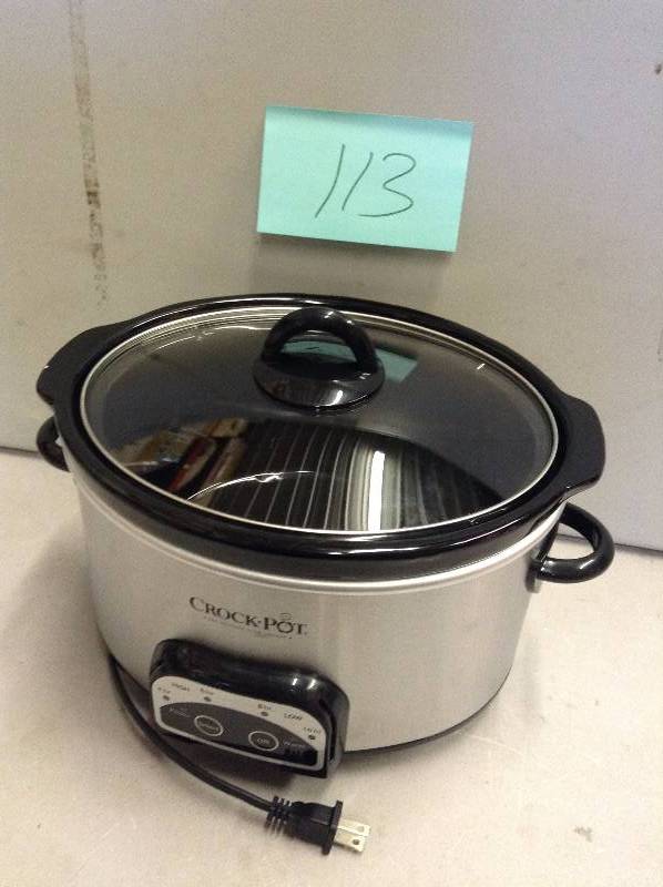 lot 113 image: Crock Pot 4 QT Smart Pod Never used