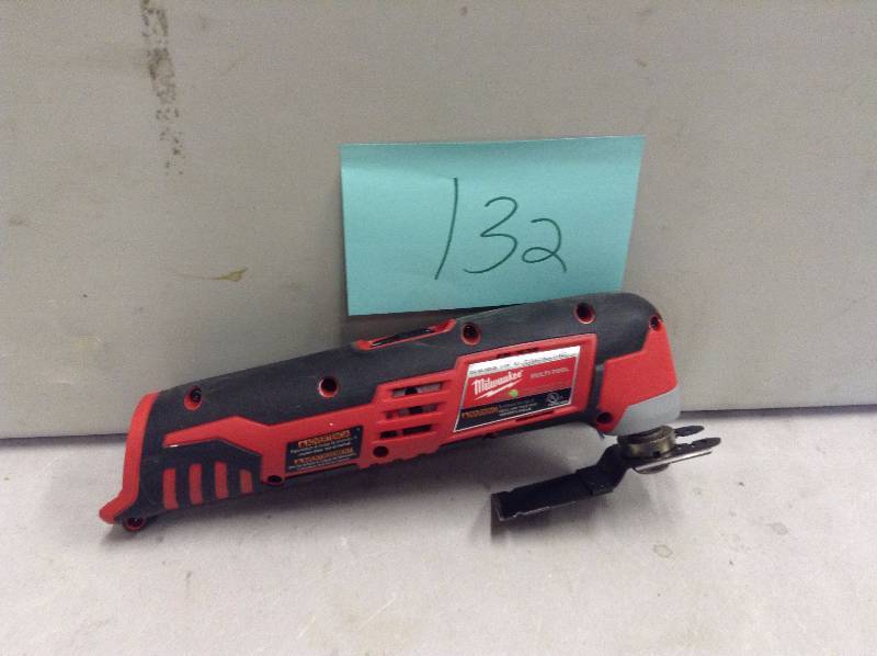 lot 132 image: Milwaukee 242620 M12 Cordless Multi Tool Bare Tool Only Never used stock and actual pictures used to display item