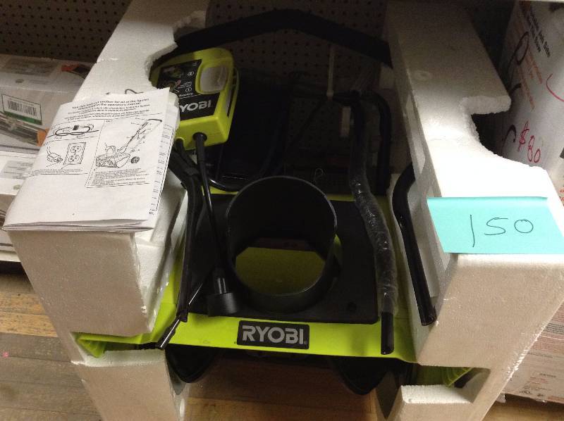 lot 150 image: Ryobi Electric Snow Blower