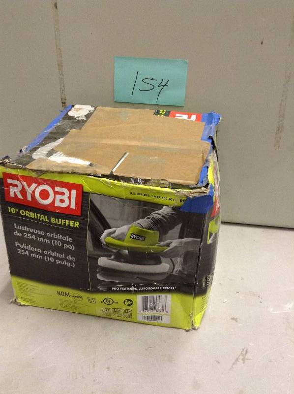 lot 154 image: Ryobi 10 Orbital Buffer Never used