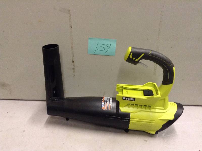 lot 159 image: Ryobi 40 Volt Cordless Fan Blower in like new condition
