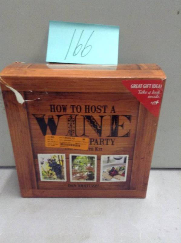 lot 166 image: How to Host a Wine Tasting Party Kit