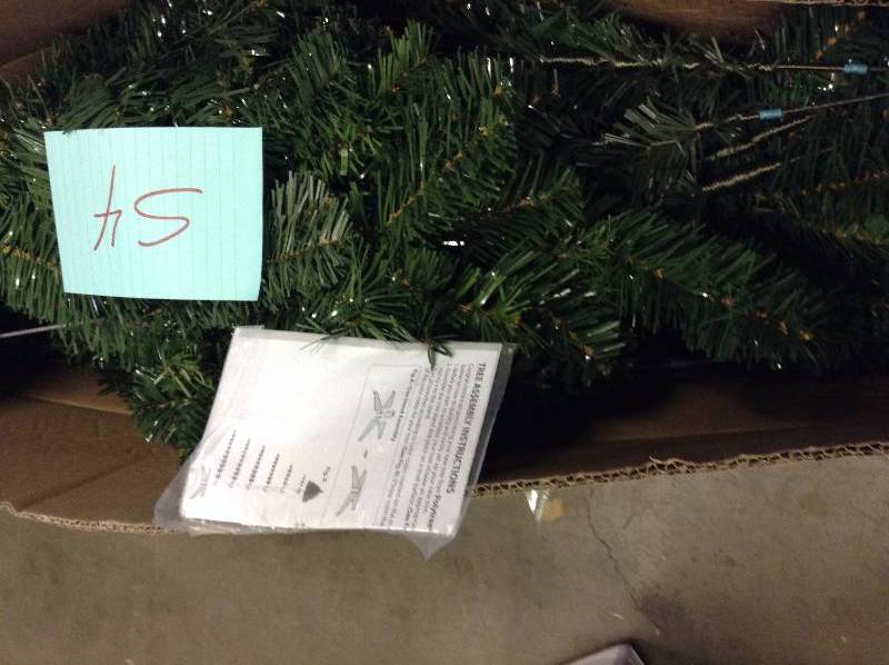 lot 54 image: Holiday Time 6.5 Ft Non-Lit Jackson Spruce Never Used