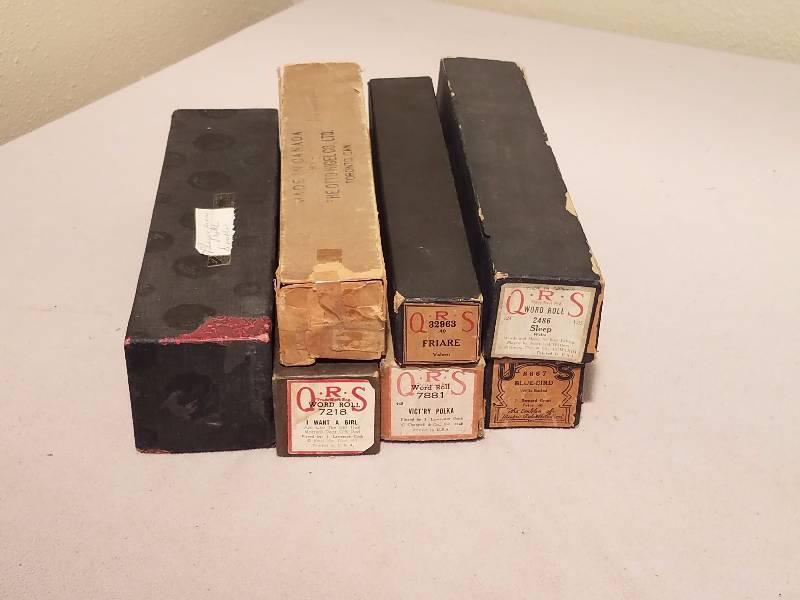 7 Vintage Piano Player Rolls