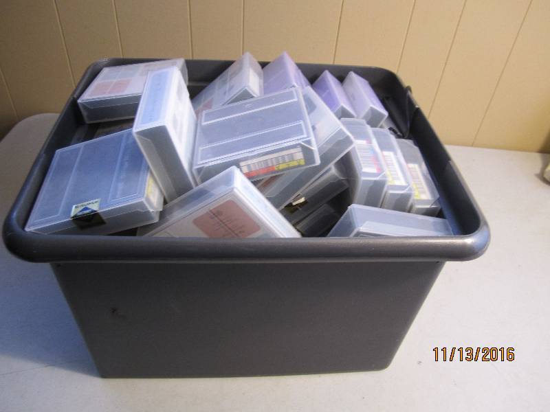 lot 61 image: Tote of data cartridges...