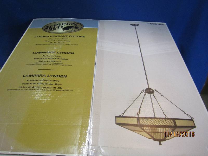lot 93 image: Hamption bay light fixture...