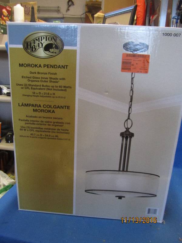lot 95 image: Hamption bay light fixture...