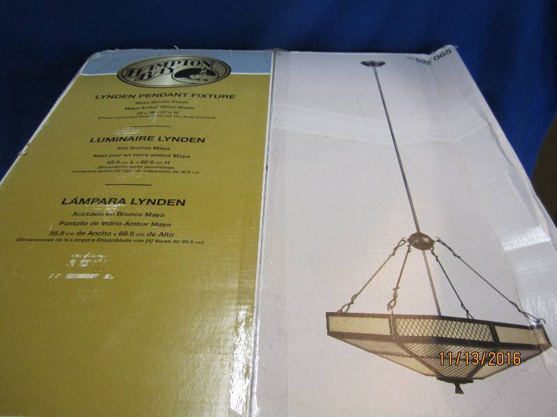 lot 97 image: Hamption bay light fixture...