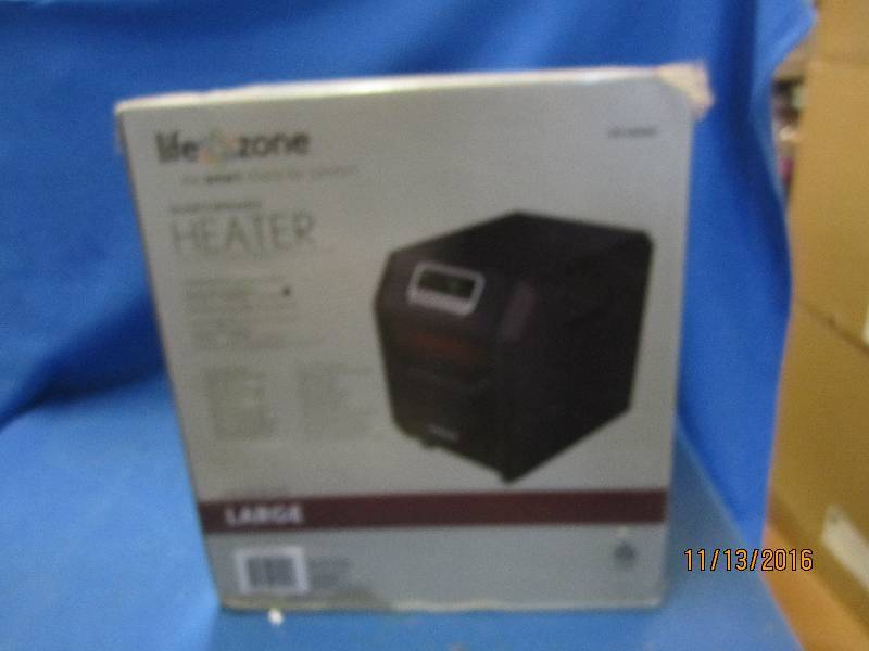 lot 106 image: Life zone quartz infared heater lar...