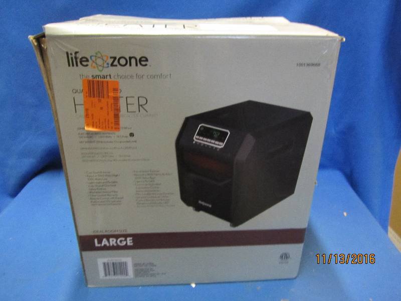 lot 111 image: Life zone quartz infared heater lar...