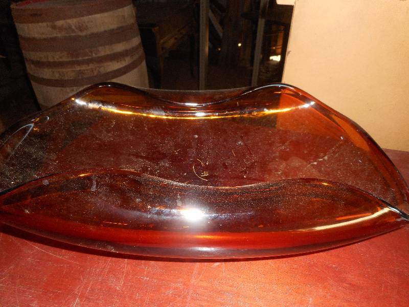 VINTAGE AMBER DISH