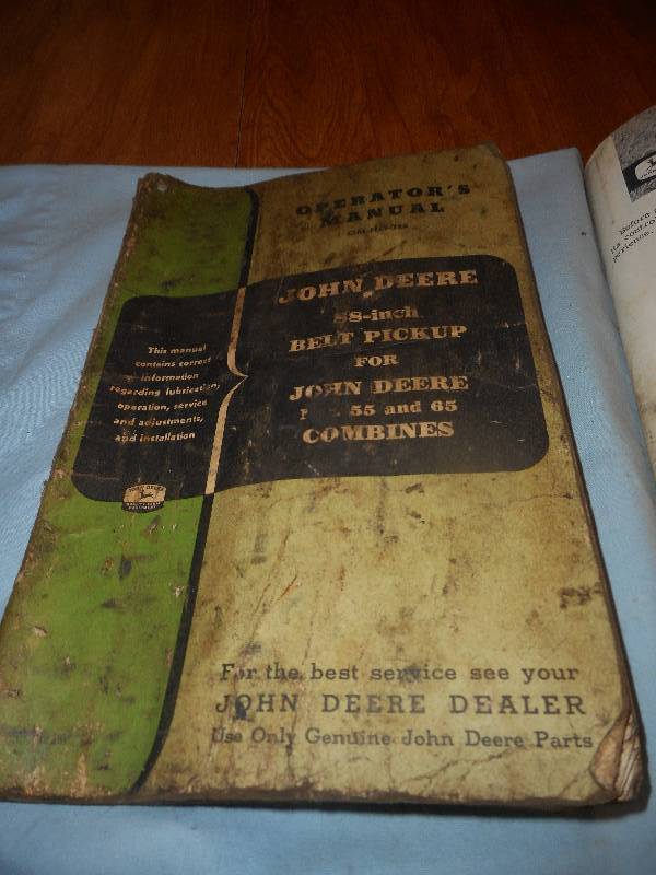 JOHN DEERE 55 COMBINE MANUALS