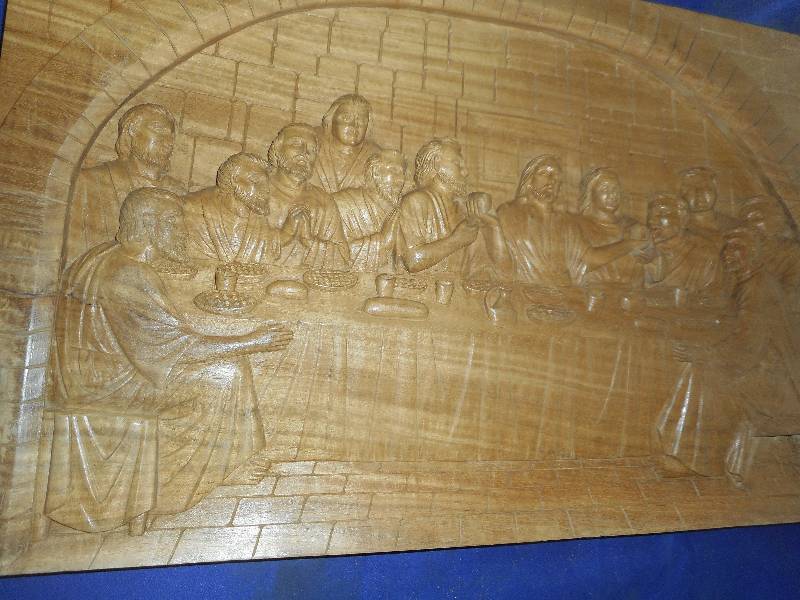HAND CARVED LAST SUPPER PICTURE