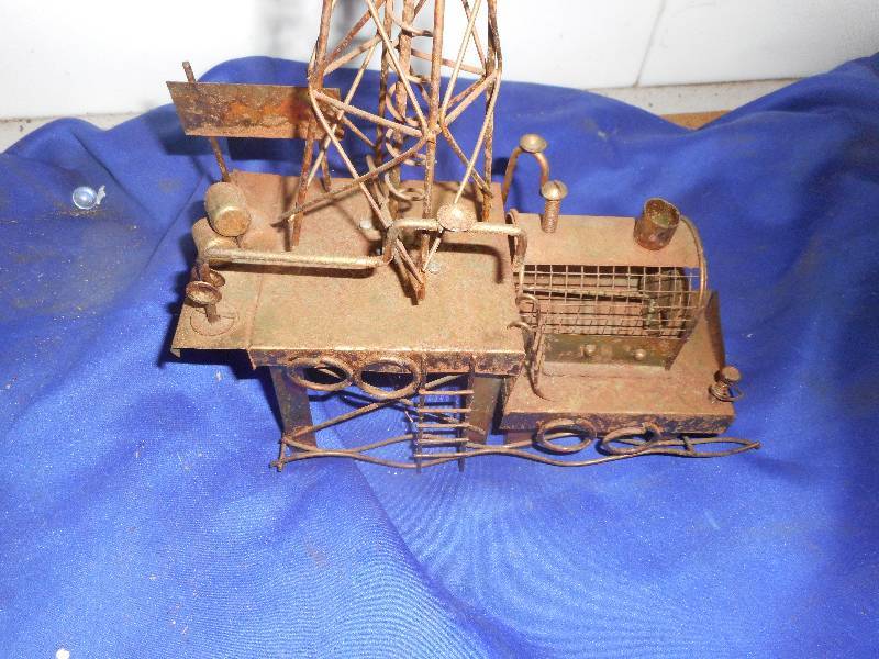 BRASS OIL PUMP MUSIC BOX