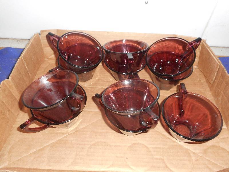11 AMATHIST COFFEE CUPS
