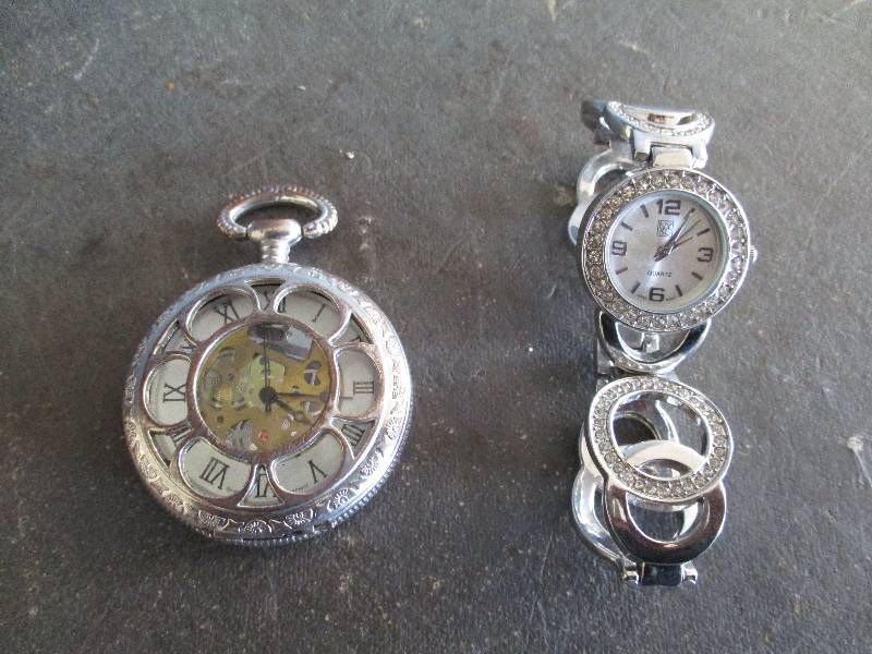 lot 40 image: Womens Watch and Pocket Watch